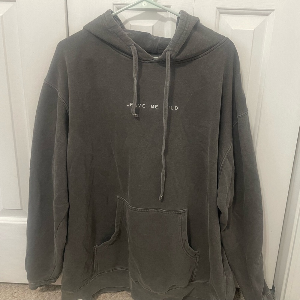 Leave Me Wild | Bull Skull | Stone Washed Hoodie